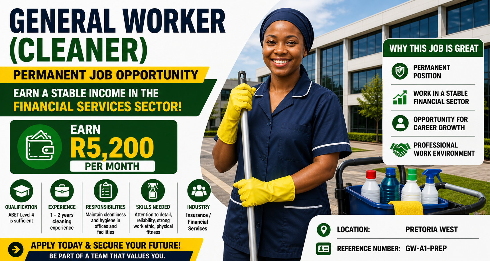 AVBOB General Worker Job 2026: Earn R5,200 Per Month